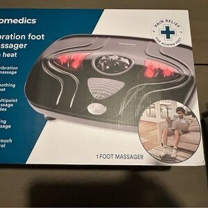 Homedics Black and Gray Foot Massager with Heat